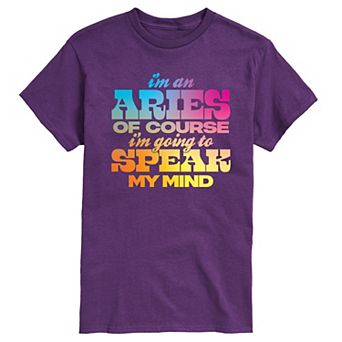 Men's Aries Speak My Mind Graphic Tee