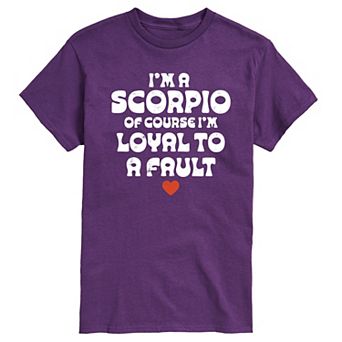 Men's I'm A Scorpio Loyal To A Fault Graphic Tee