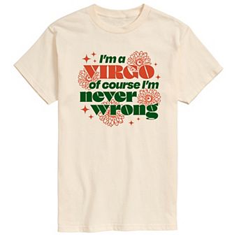 Men's Virgo Never Wrong Graphic Tee