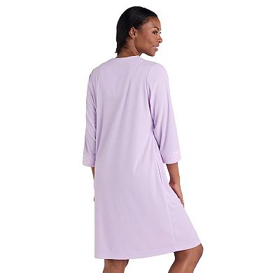 Women's Miss Elaine Essentials Terry Short Snap Robe