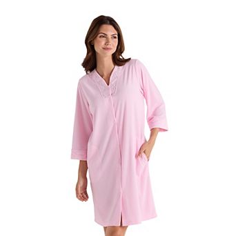 Women's Miss Elaine Essentials Terry Short Snap Robe
