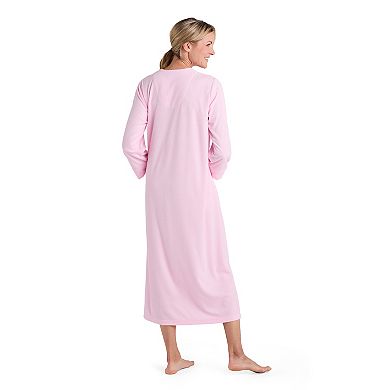 Petite Miss Elaine Essentials Terry Long Zip Robe