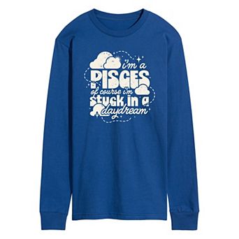 Men's I'm A Pisces Daydream Long Sleeve Graphic Tee