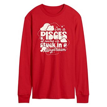 Men's I'm A Pisces Daydream Long Sleeve Graphic Tee
