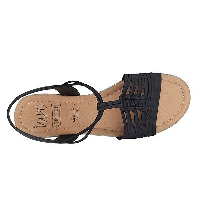 Impo Barella Women's Stretch Elastic Memory Foam Sandals