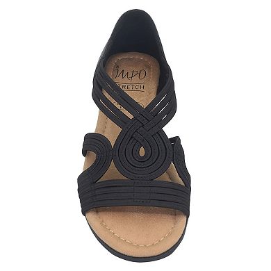 Impo Bazra Women's Stretch Elastic Memory Foam Sandals