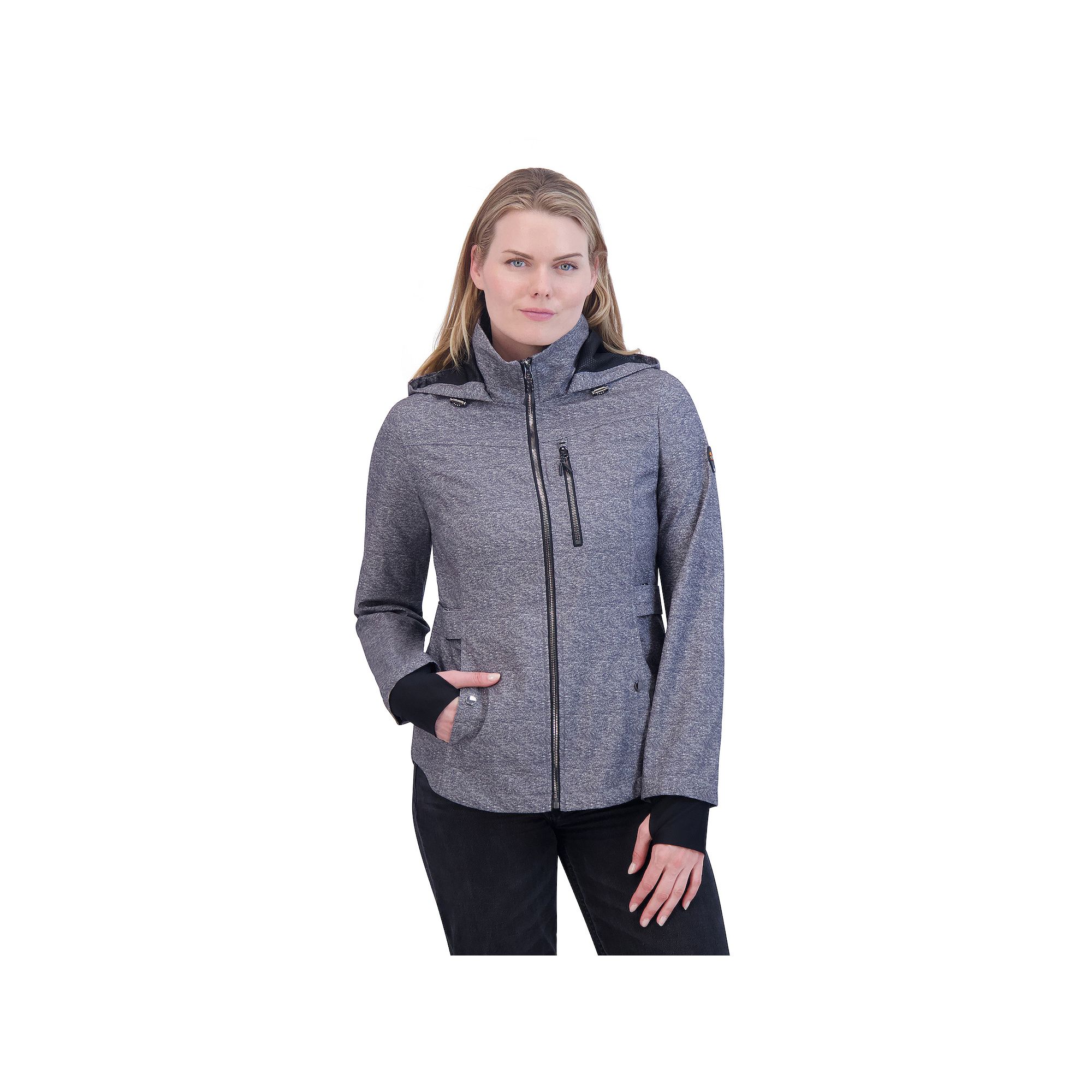 Womens Halitech Softshell Jacket, Size: Small, Grey Heather