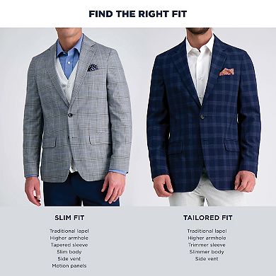 Men's Haggar® Slub Windowpane Slim-Fit Sport Coat