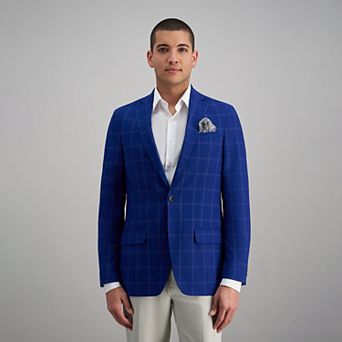 Men's Haggar® Slub Windowpane Slim-Fit Sport Coat