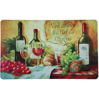 18" X 30" Wine Table Cushioned Kitchen Floor Mat (2-pack)