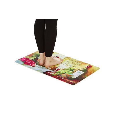 18" X 30" Wine Table Cushioned Kitchen Floor Mat (2-pack)