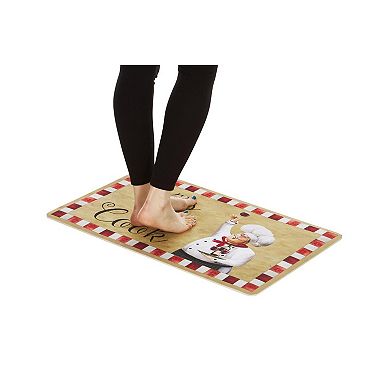 18" X 30" Kiss The Cook Cushioned Kitchen Floor Mat (2-pack)