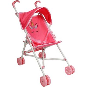 The New York Doll Collection Unicorn Baby Doll Stroller