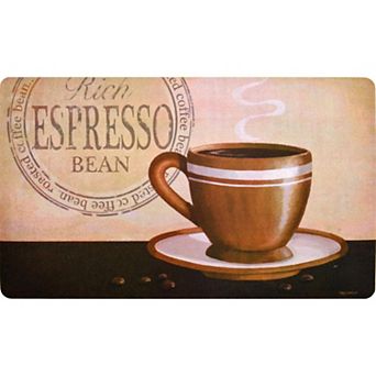 18" X 30" Rich Espresso Cushioned Kitchen Floor Mat (2-pack)