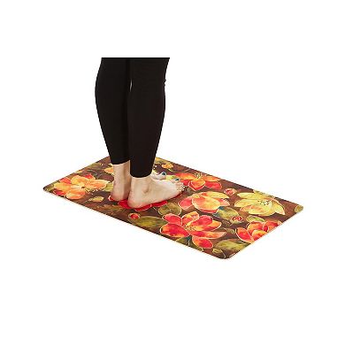 18" X 30" Spring Bloom Cushioned Kitchen Floor Mat (2-pack)