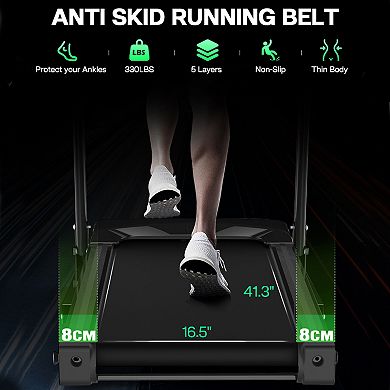 Folding Treadmill For Home Electric Treadmill Workout Running Machine