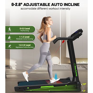 Folding Treadmill For Home Electric Treadmill Workout Running Machine