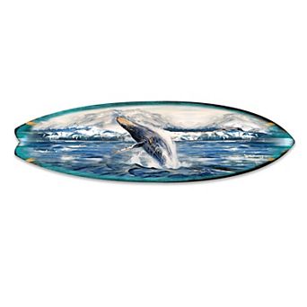 24" X 7" Surfboard Coastal Wall Art By G. Debrekht