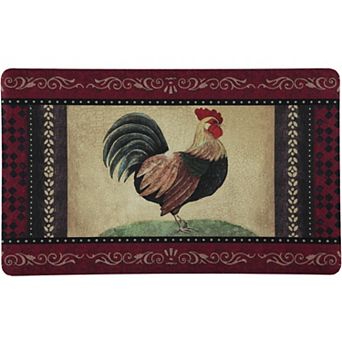 18" X 30" Vintage Rooster Cushioned Kitchen Floor Mat (2-pack)