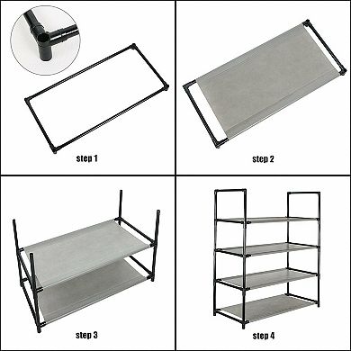 Modern 6-tier Space Saving Shoe Rack