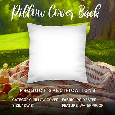 G128 18 X 18 In Hello Summer Pineapple Watermelon Waterproof Pillow, Set Of 4