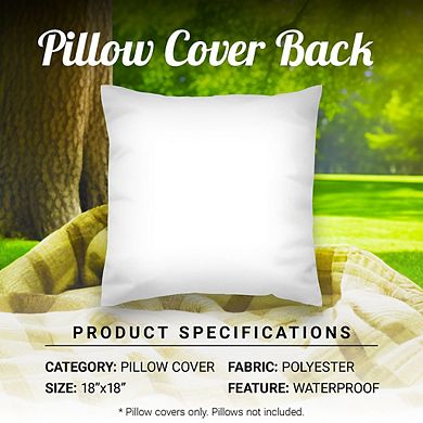 G128 18 X 18 In Patriotic Land Of Free Waterproof Throw Pillow Covers, Set Of 4