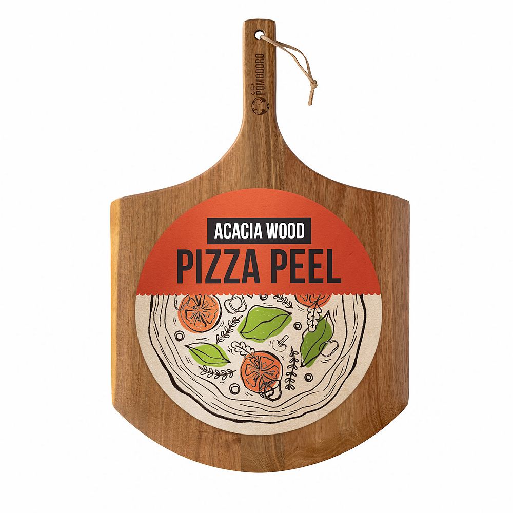 Maple Wood Pizza Peel - Buon, Appetito! 14 X 21