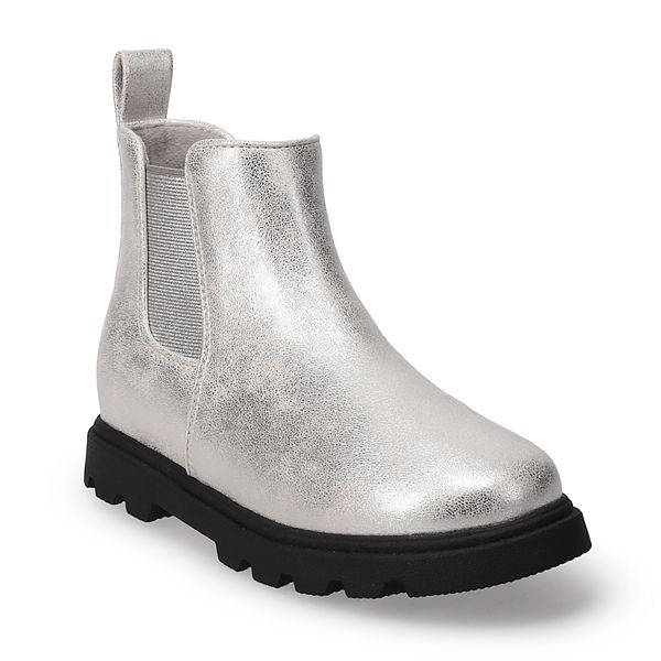 Sonoma Goods For Life® Rovie Kids' Chelsea Boots - Silver (3)