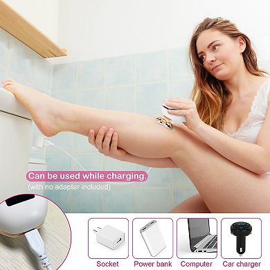 Women's, Rechargeable Electric Razor Painless Leg Shaver And Bikini Trimmer
