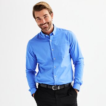 Men's Apt. 9® Wrinkle Free Slim-Fit Button Down Collar Dress Shirt