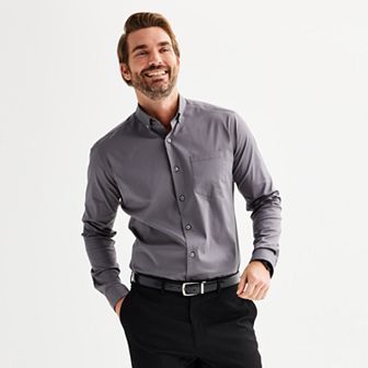Men's Apt. 9® Wrinkle Free Slim-Fit Button Down Collar Dress Shirt