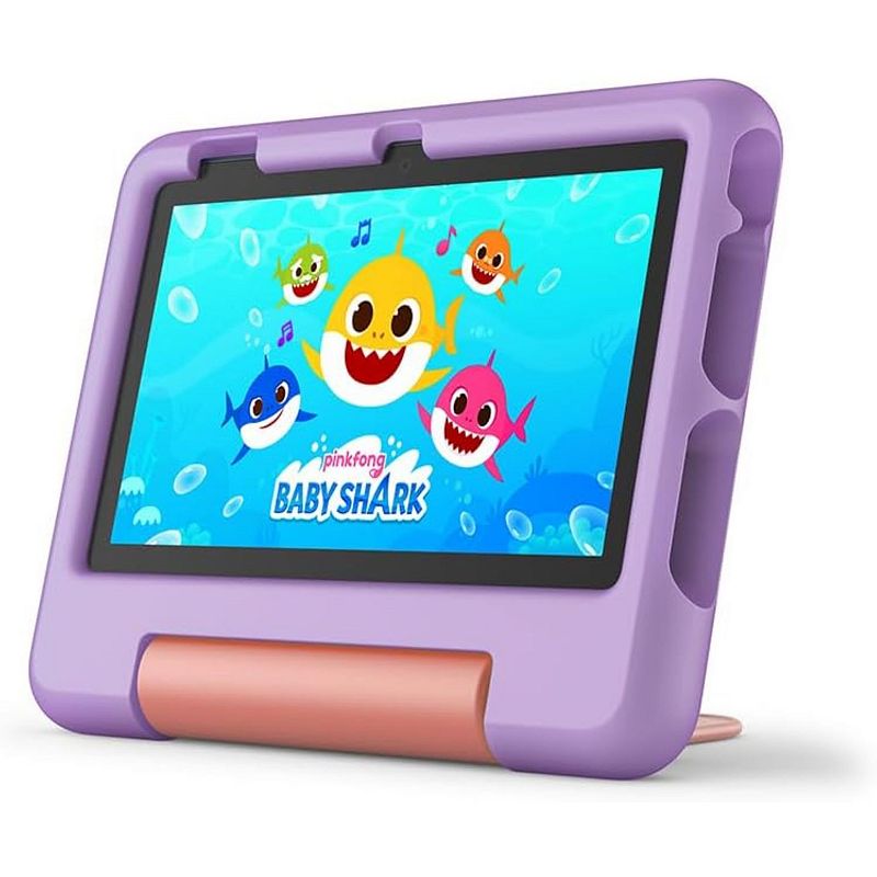 UPC 840268959197 product image for Amazon Fire 7 Kids 16GB Tablet with Kid-Proof Case, Purple | upcitemdb.com