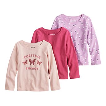 Girls 4-12 Jumping Beans® 3-Pack Long Sleeve Tees