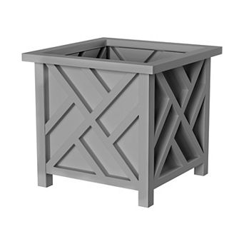 Pure Garden 14.75 in Lattice Planter Box