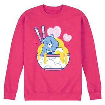 Men's Care Bears Grumpy Ramen Bowl Fleece Sweatshirt