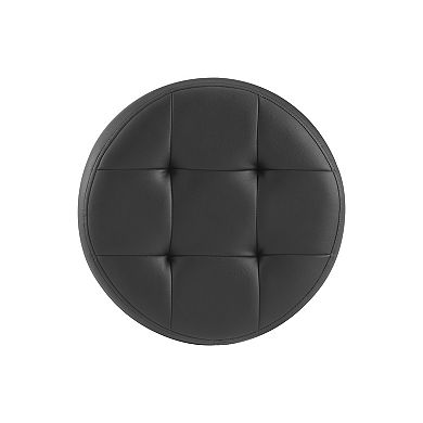 Linon Saylor Swivel Ottoman