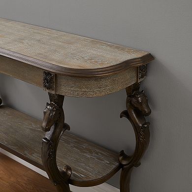 Linon Flicka Console Table With Horse Legs