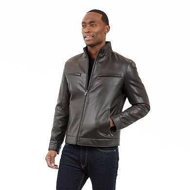Men's London Fog Moto Faux Leather Jacket