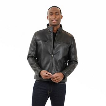 Men's London Fog Moto Faux Leather Jacket