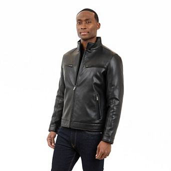 Men's London Fog Moto Faux Leather Jacket