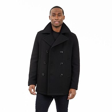 Men's London Fog Classic Wool Blend Peacoat