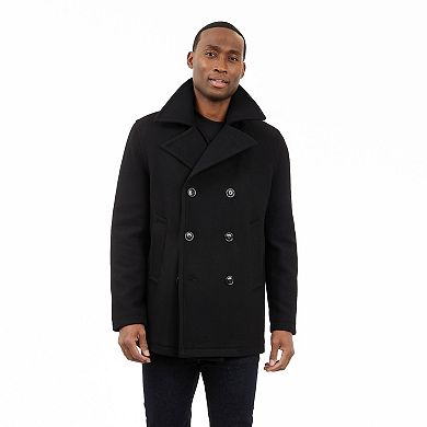 Men's London Fog Classic Wool Blend Peacoat