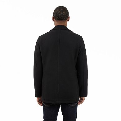 Men's London Fog Classic Wool Blend Peacoat