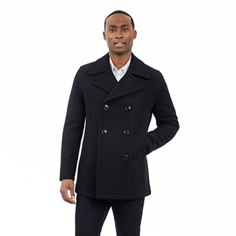 Men's London Fog Classic Wool Blend Peacoat