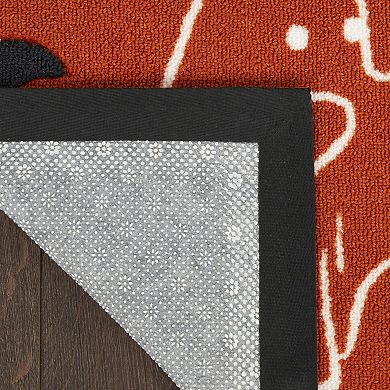 Celebrate Together Halloween "Hey Boo" Sheet Ghosts Accent Rug