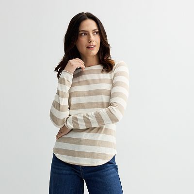 Women's Sonoma Goods For Life® Everyday Long Sleeve Crewneck Tee