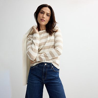 Women's Sonoma Goods For Life® Everyday Long Sleeve Crewneck Tee