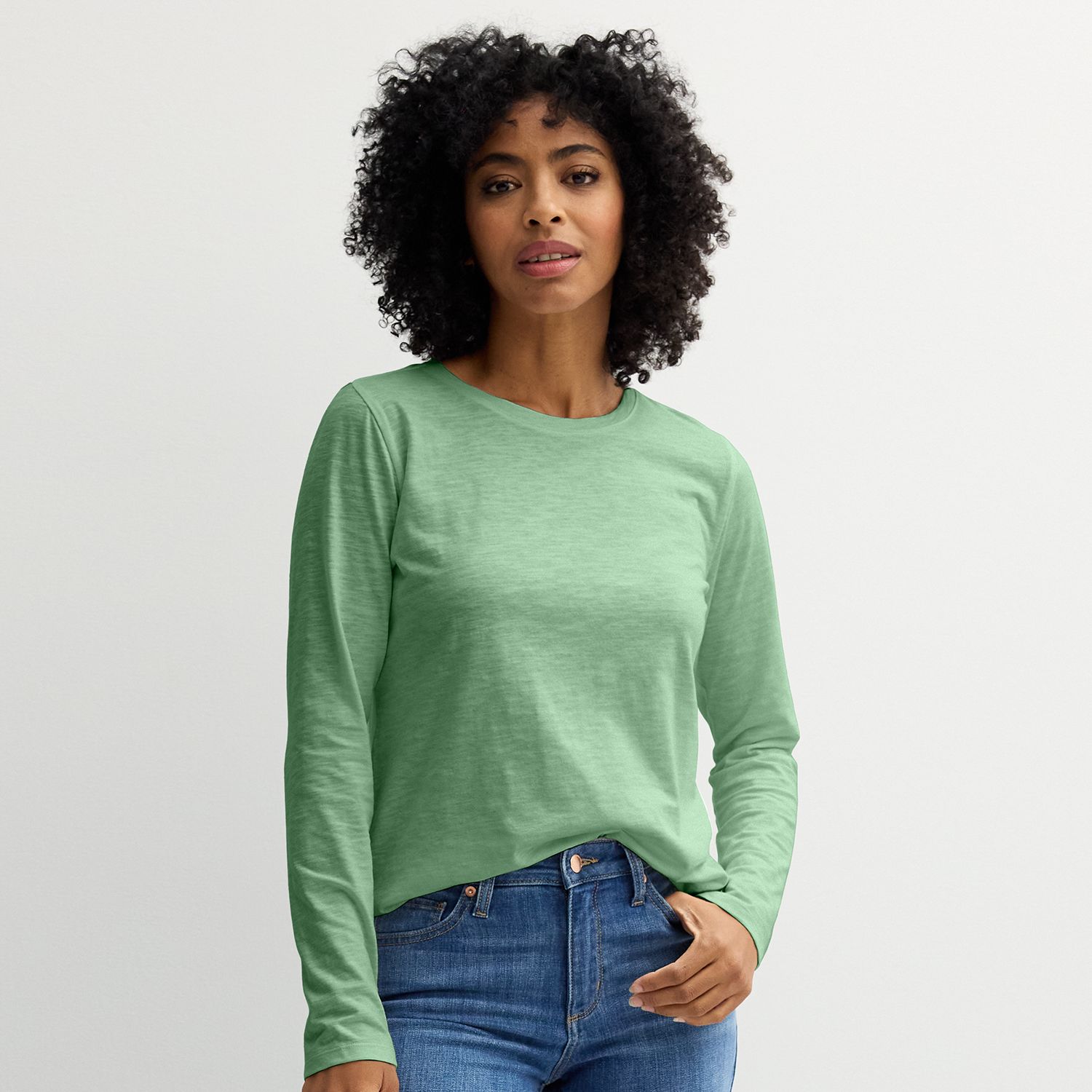 Women's Sonoma Goods For Life® Everyday Long Sleeve Crewneck Tee