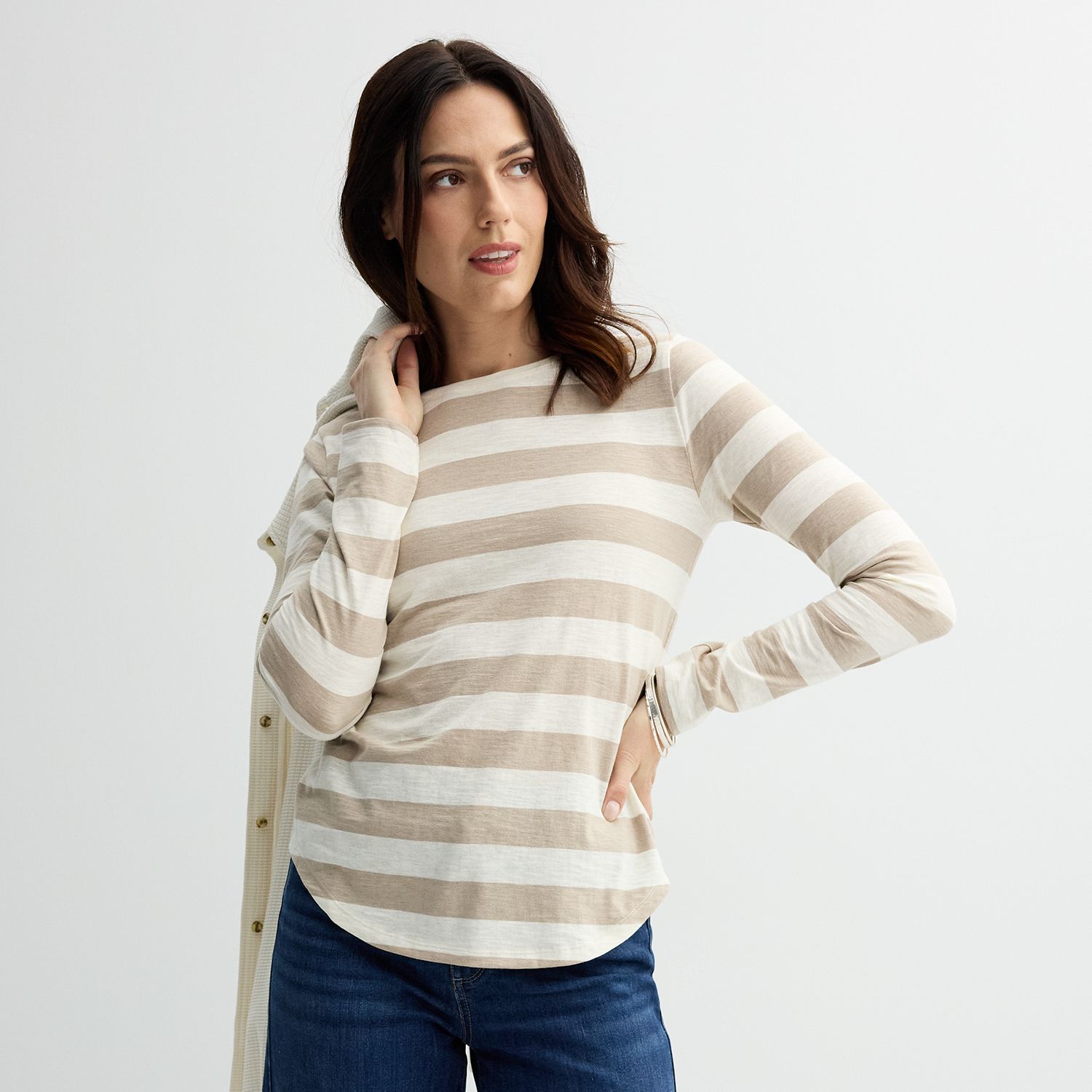 Women's Sonoma Goods For Life® Everyday Long Sleeve Crewneck Tee