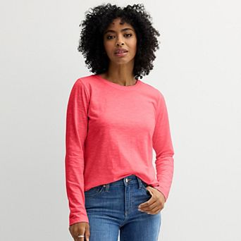 Women's Sonoma Goods For Life® Everyday Long Sleeve Crewneck Tee
